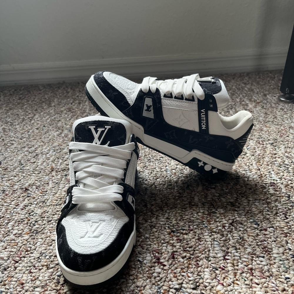 Louis Vuitton Monochrome LV Trainer Sneakers
